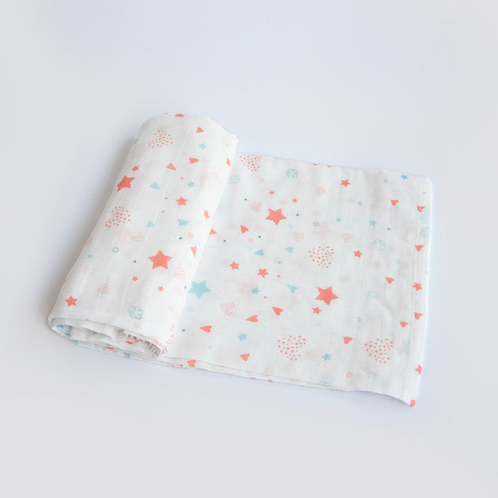 2 Pc | Premium Twinkly Stars & Fairy Dust Swaddle Set | 0-4 Years