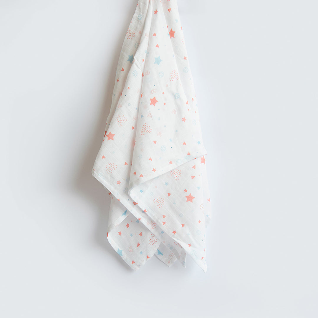 2 Pc | Premium Twinkly Stars & Fairy Dust Swaddle Set | 0-4 Years