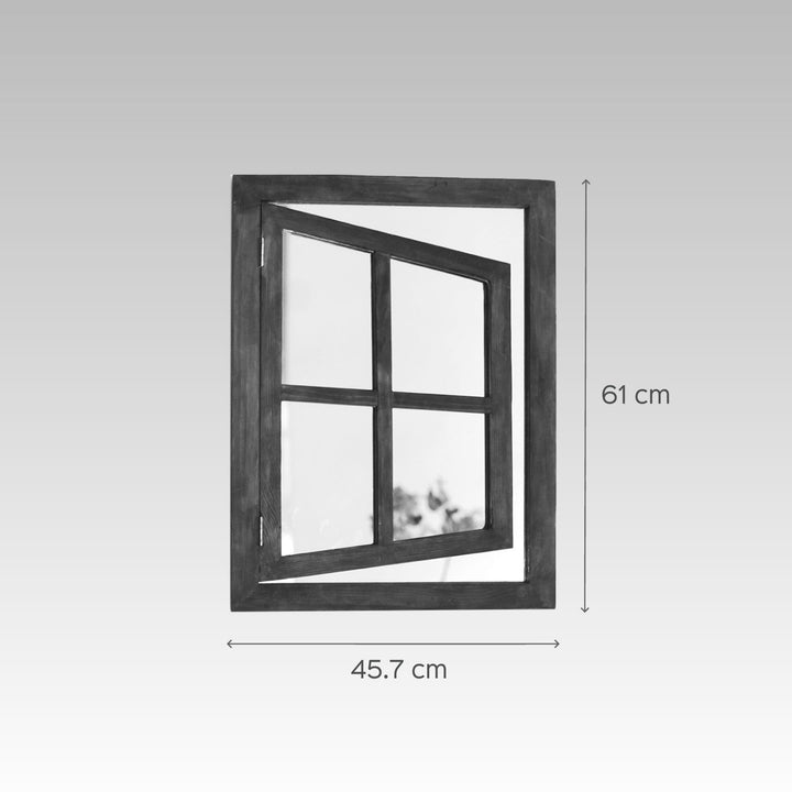 Classic Illusion Window Personalised Distress Finish Pine Wood Nameplate