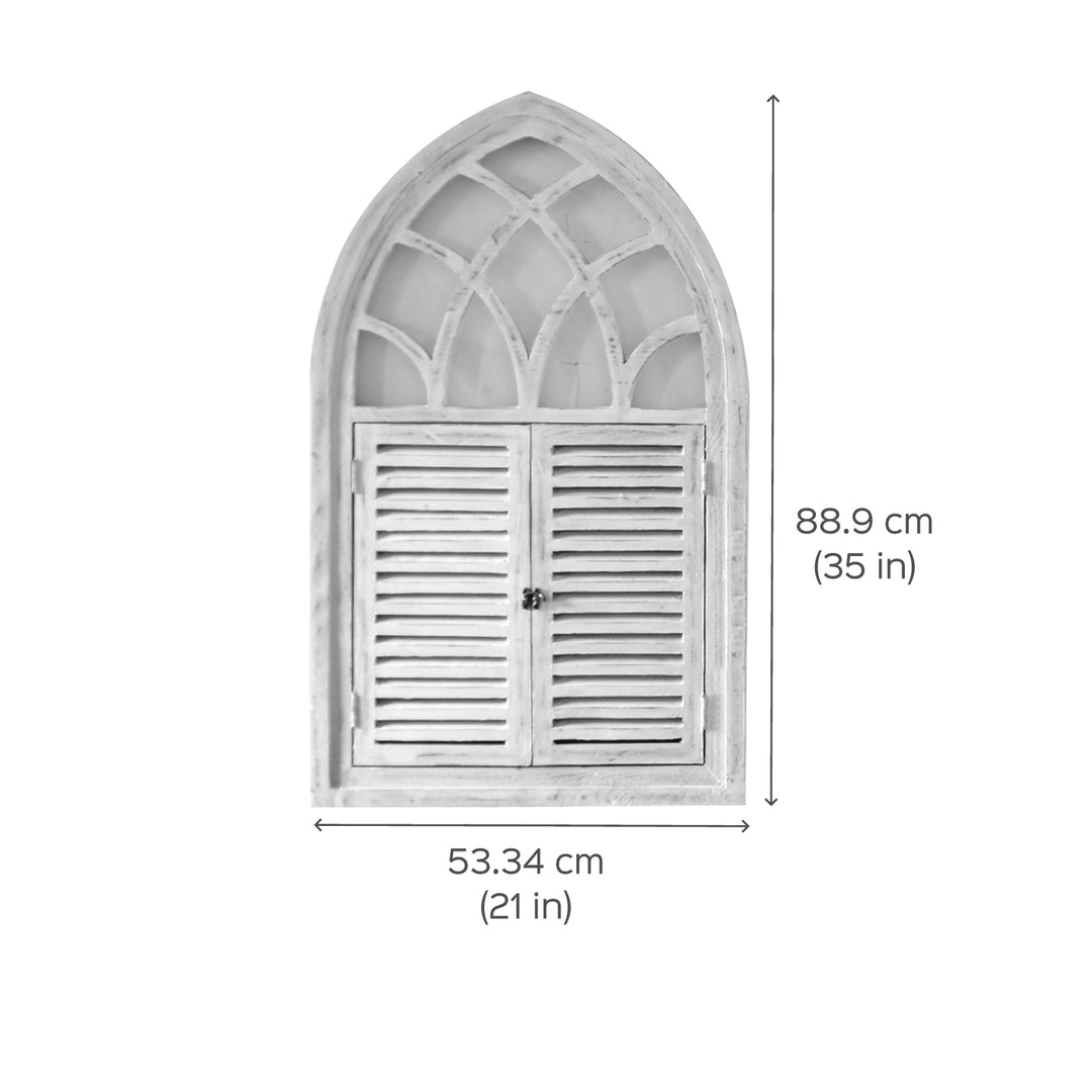 Fusion Triangle Wooden Window Frame - Distress Finish