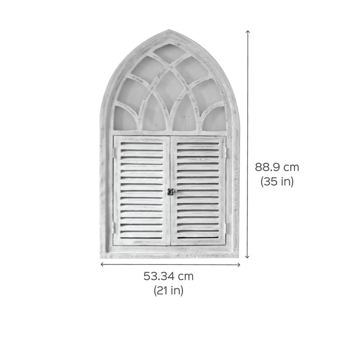 Fusion Triangle Wooden Window Frame - Distress Finish