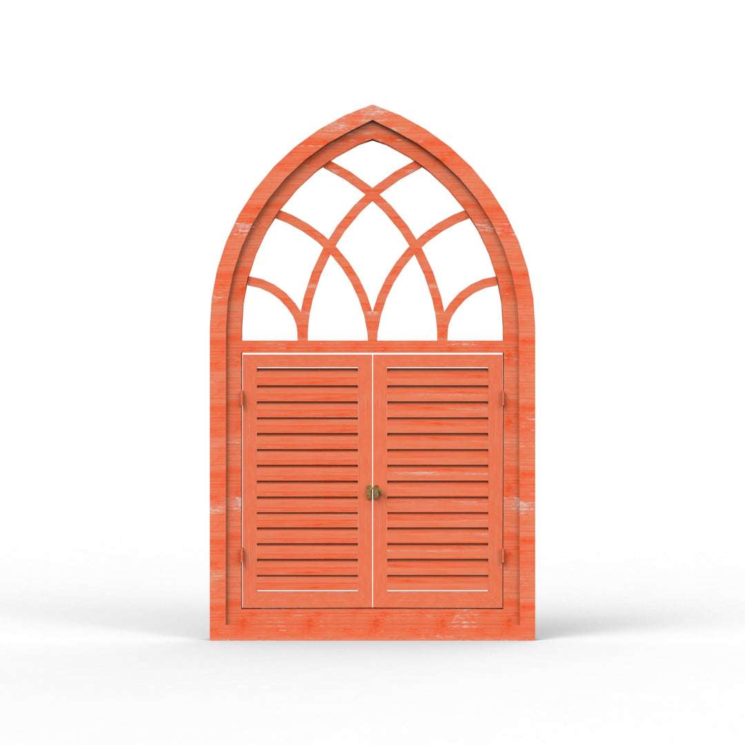 Fusion Triangle Wooden Window Frame - Distress Finish