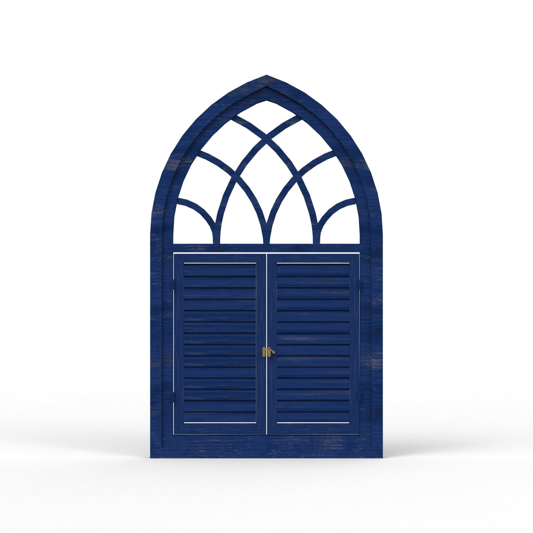 Fusion Triangle Wooden Window Frame - Distress Finish