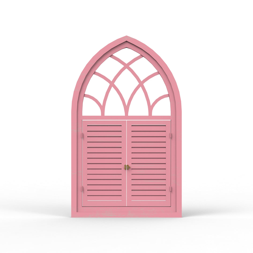 Fusion Triangle Wooden Window Frame - Distress Finish
