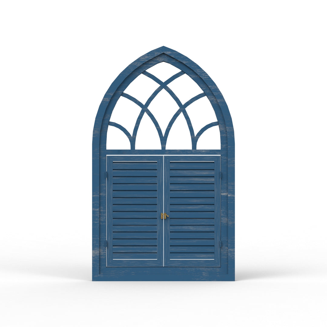 Fusion Triangle Wooden Window Frame - Distress Finish