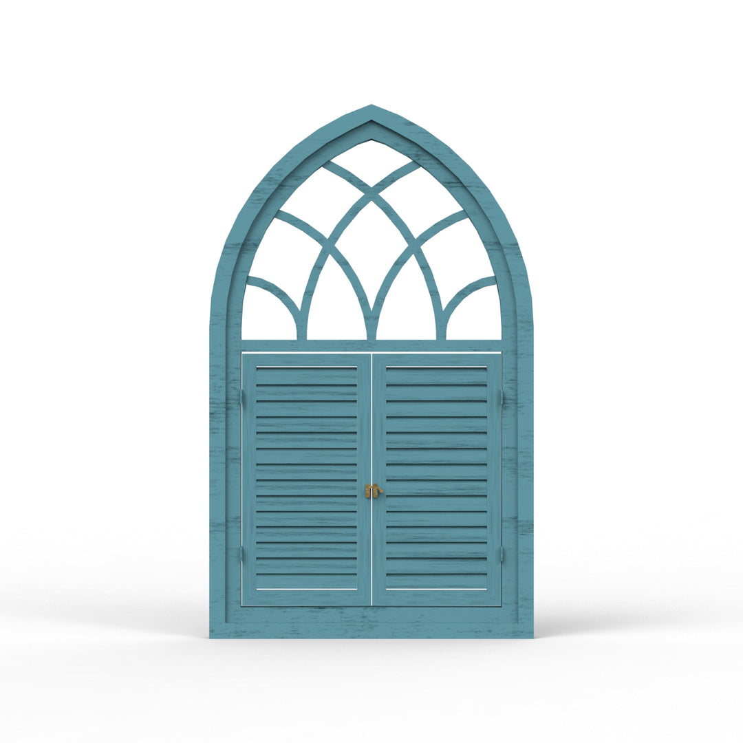 Fusion Triangle Wooden Window Frame - Distress Finish