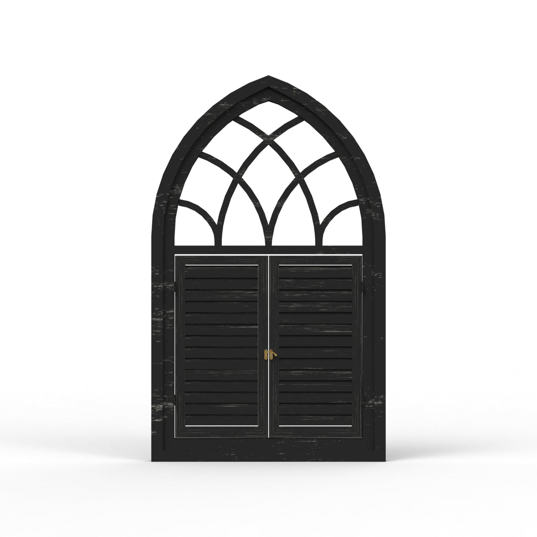 Fusion Triangle Wooden Window Frame - Distress Finish