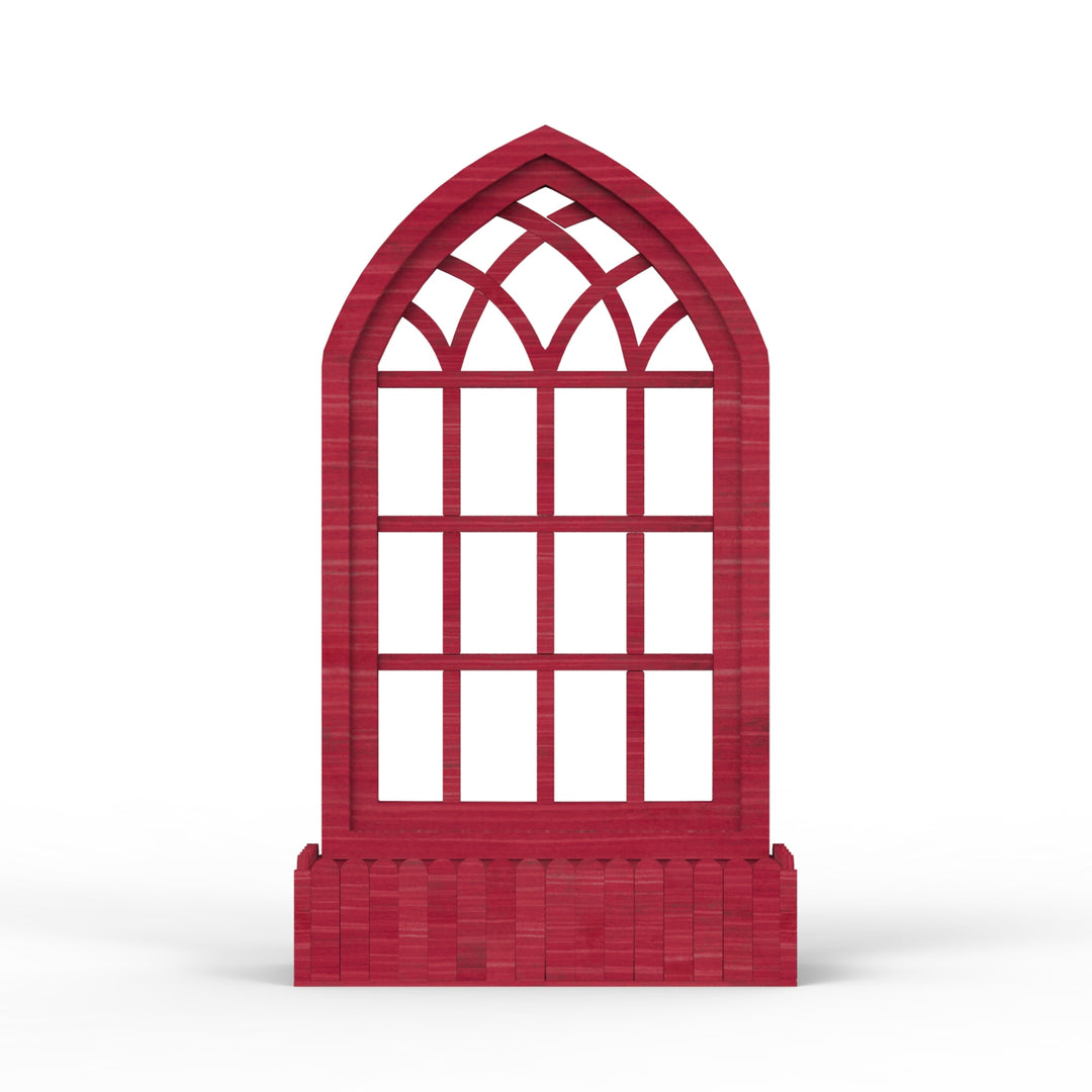 Arched Triangle Wooden Basket Frame - Distress Finish