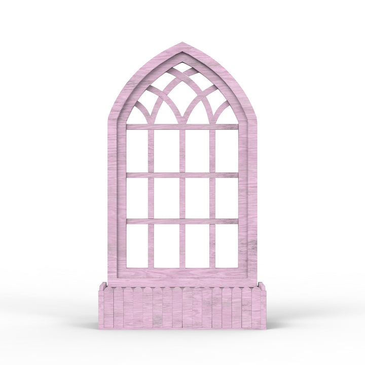 Arched Triangle Wooden Basket Frame - Distress Finish