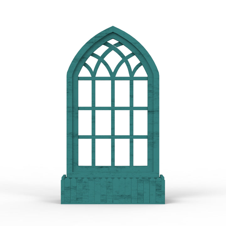 Arched Triangle Wooden Basket Frame - Distress Finish