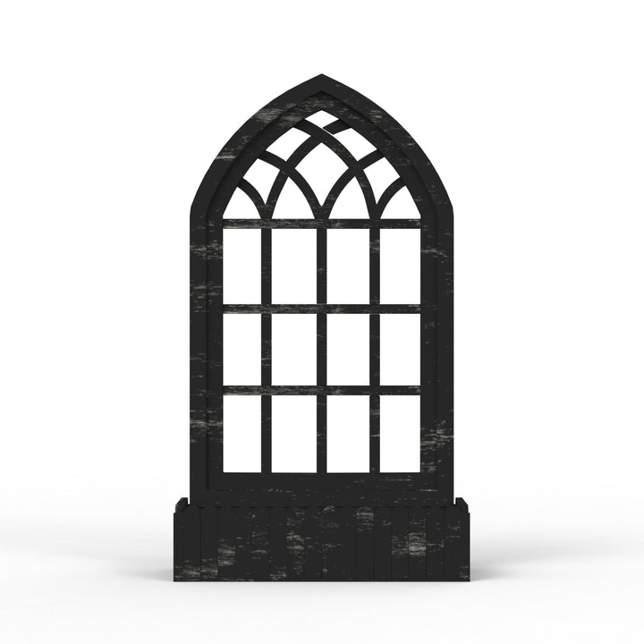 Arched Triangle Wooden Basket Frame - Distress Finish