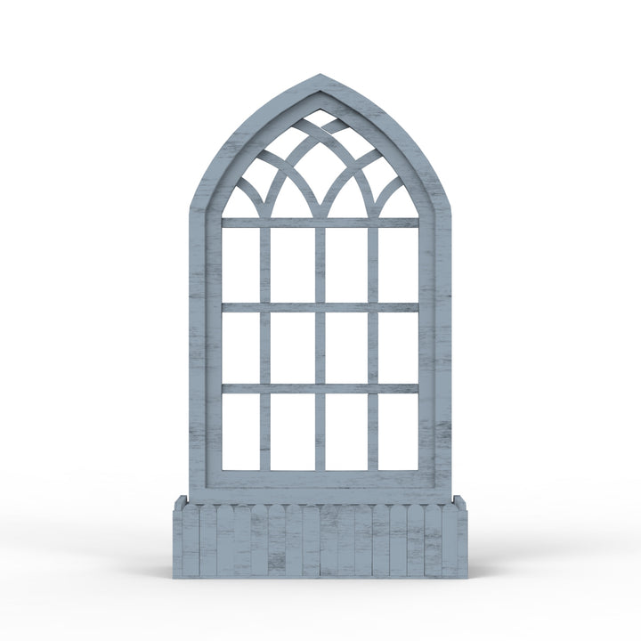 Arched Triangle Wooden Basket Frame - Distress Finish