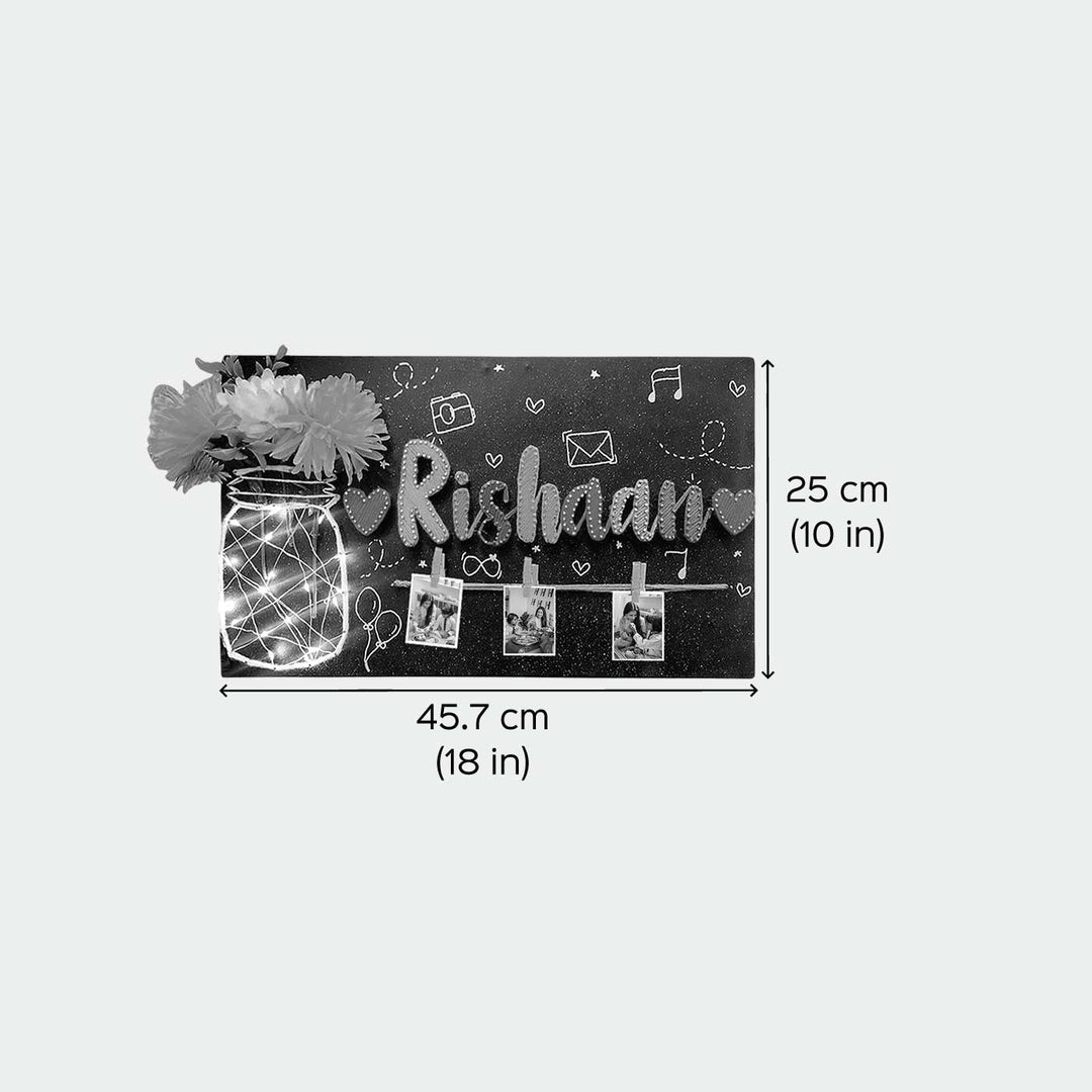 Photo Personalized Handmade String Art Mason Jar Theme Wooden Decorative Plaque