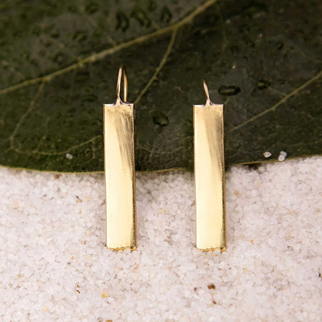Handcrafted Western Daily Wear Gold Plated Brass Earrings