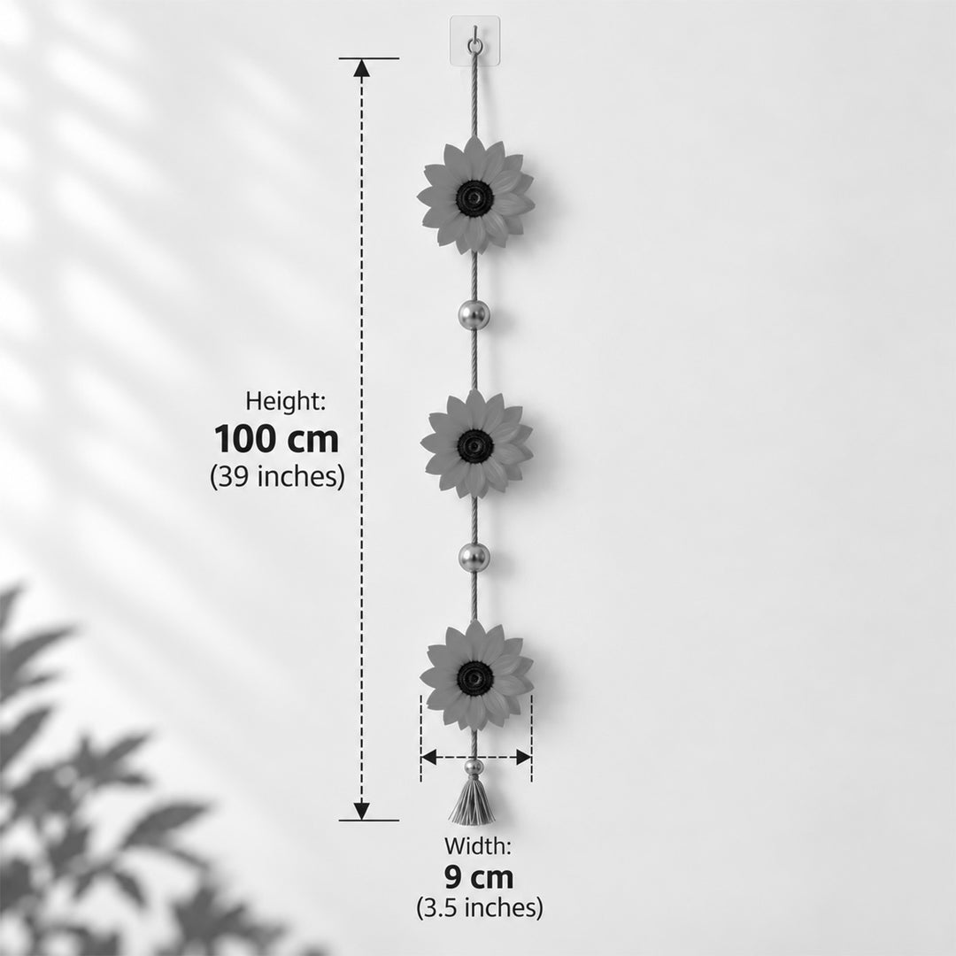 2 pc | Handmade Water Lily Ambal Upcycled Areca Nut Wall Hanging
