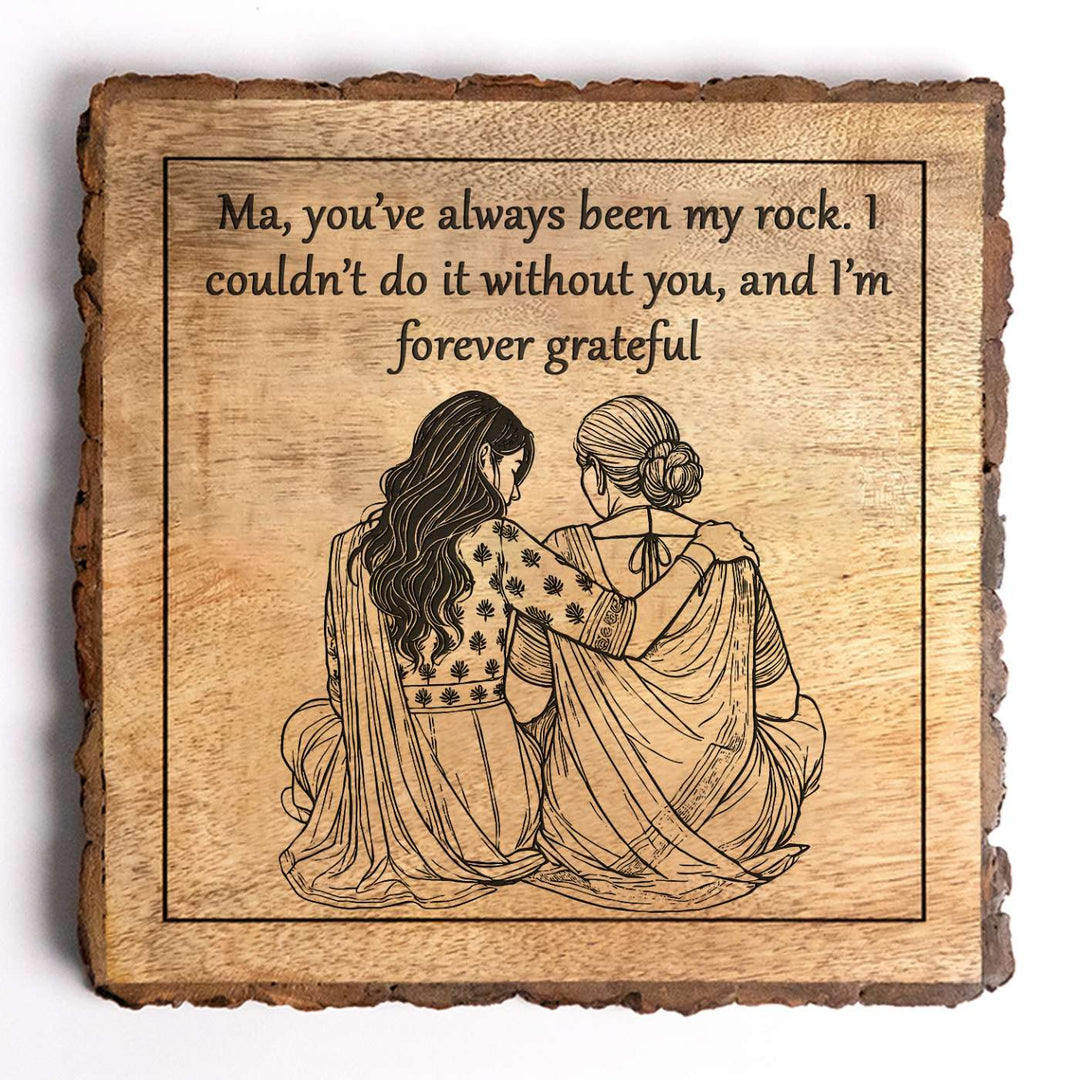 Personalized Hand Carved Engraved Mother In Law Theme Wooden Decorative Plaque