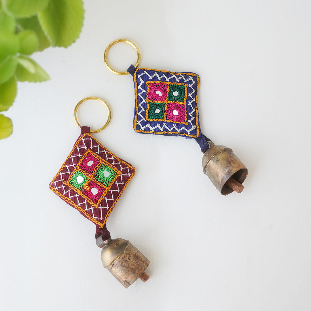 Handcrafted Kutch Embroidery Keychain