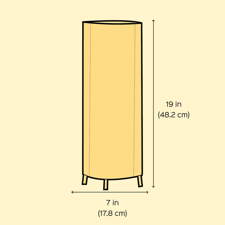 19 inch | Chillis & Lemon Hand Painted Tholu Bommalata Floor Lamp
