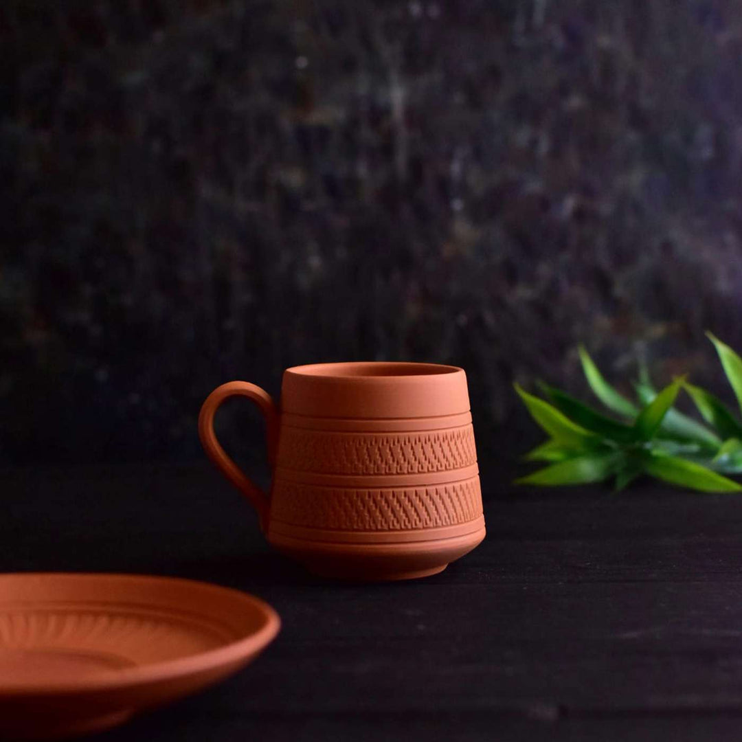 Handmade Nawabi Terracotta Tea Cups | Set Of 6