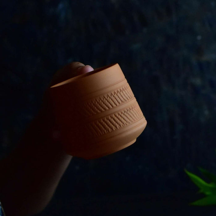 Handmade Nawabi Terracotta Tea Cups | Set Of 6