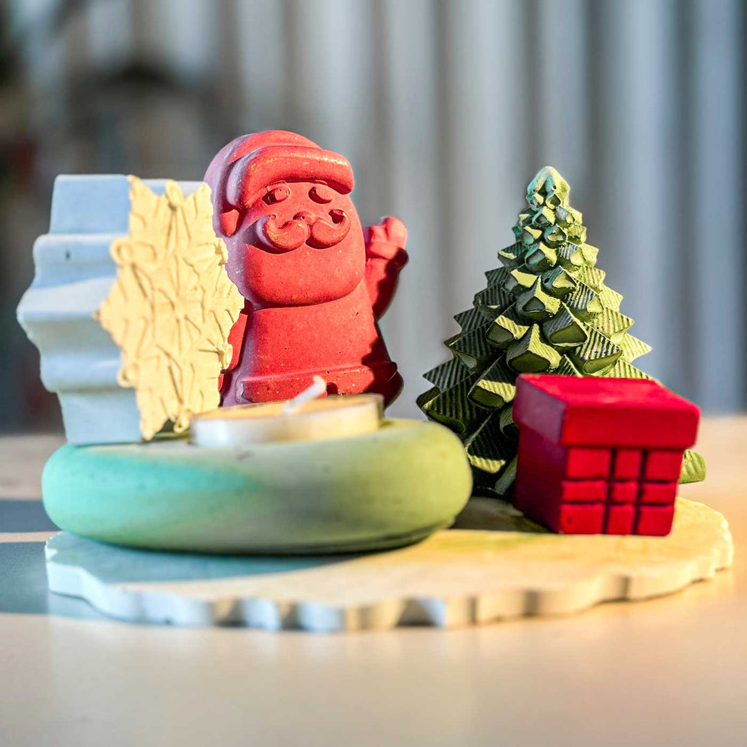 Handmade Winter Wonderland Concrete Gift Hamper | Xmas Gifting Ideas | Set Of 6