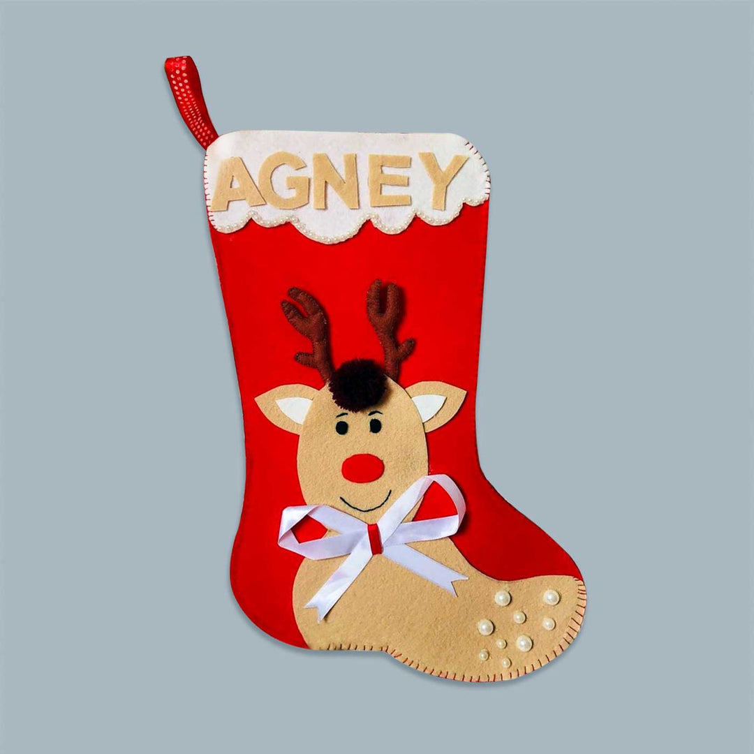 Personalized Santa Felt Stockings For Christmas Decoration