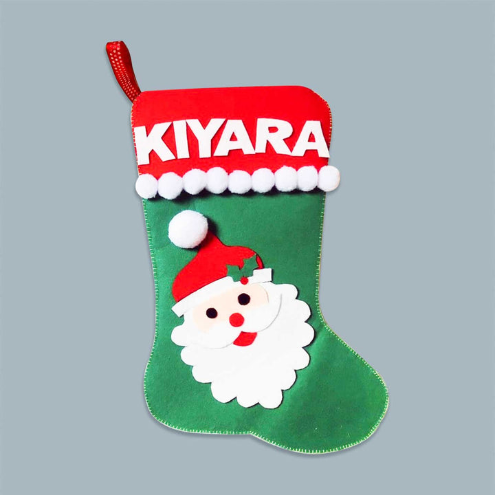 Personalized Santa Felt Stockings For Christmas Decoration