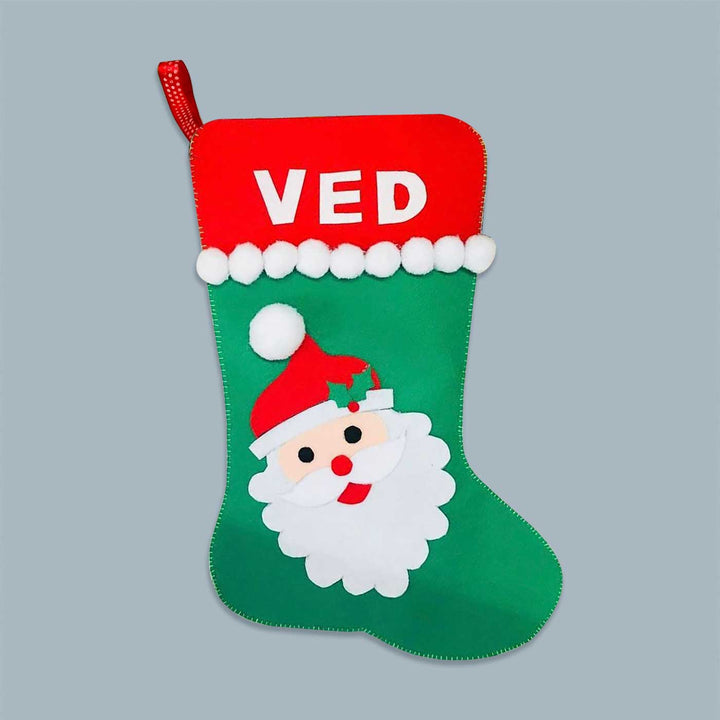 Personalized Santa Felt Stockings For Christmas Decoration