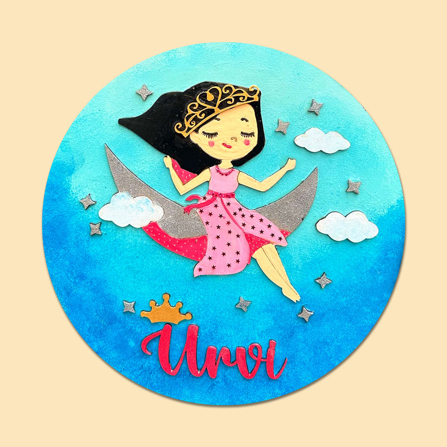 Personalized Themed Name Plate For Kids 3 - Front View with Name Personalization