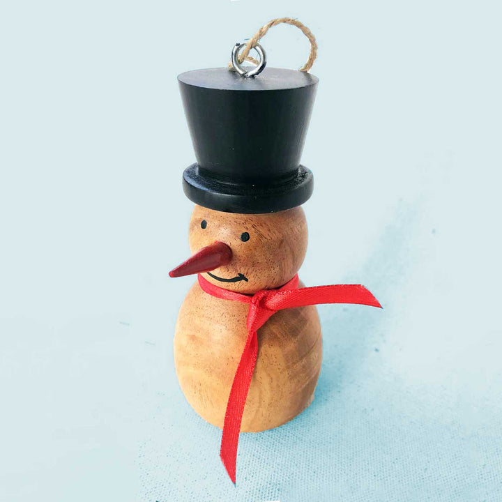 Handmade Figurine Style Wooden Ornaments For Christmas Tree Decoration
