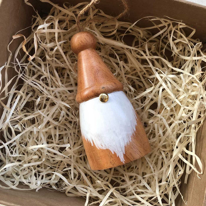 Handmade Figurine Style Wooden Ornaments For Christmas Tree Decoration