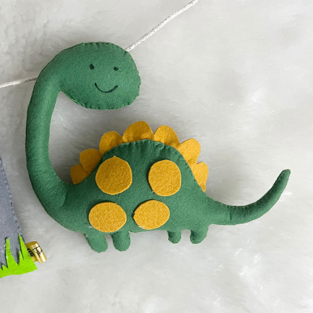 Handcrafted Personalized Animal Safari Themed Bunting For Kids - Flat Lay Display Showing Full Product