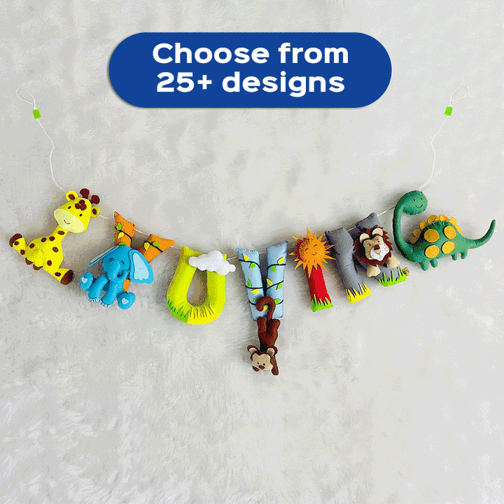Handcrafted Personalized Car Themed Bunting For Kids - None (9)