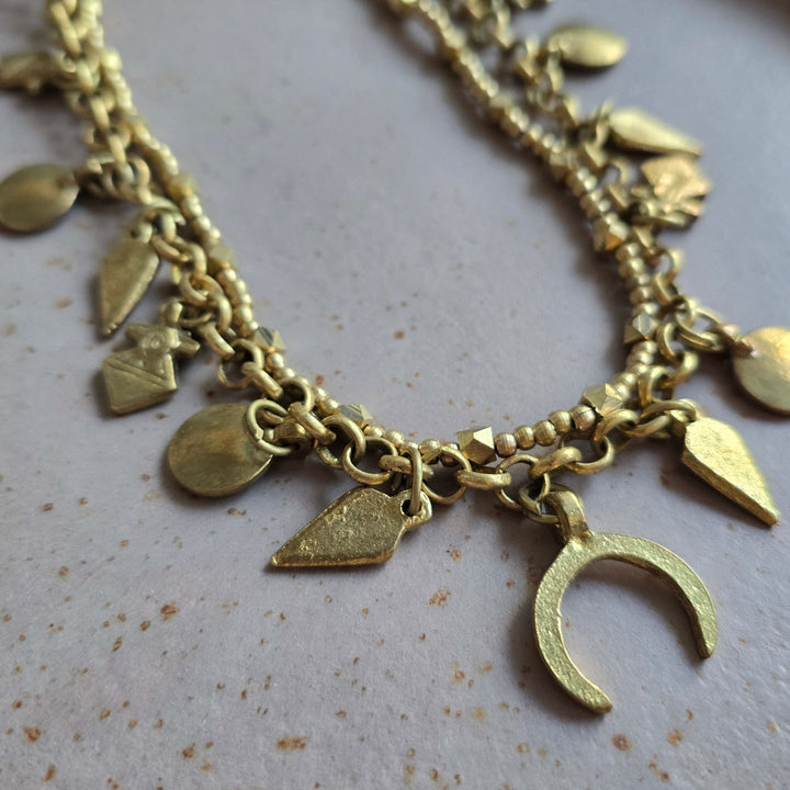 Handmade Tijil Adjustable Brass Necklace
