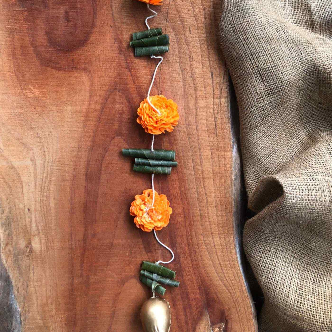 2 Pc | Eco-friendly Festive Ganesha Hanging with Shola Wood