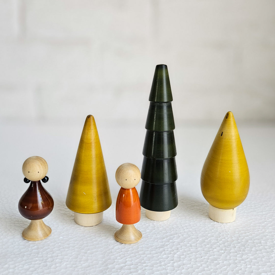 Wooden Tree Tribe Set | Handmade Etikopakka Imaginative Toy | 2+ Years