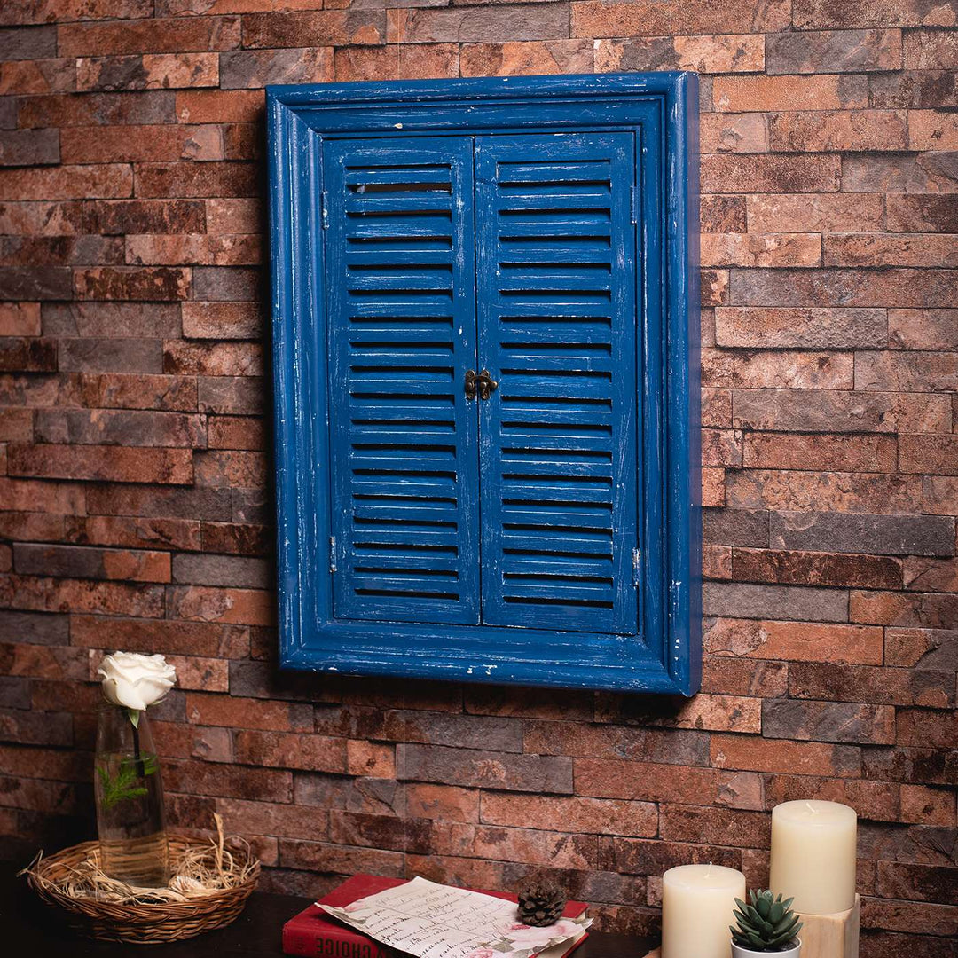 16x22 in | Rectangle Vintage Window Personalised Distress Finish Pine Wood Nameplate