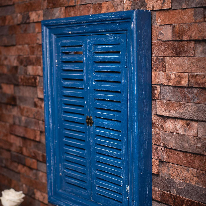 16x22 in | Rectangle Vintage Window Personalised Distress Finish Pine Wood Nameplate