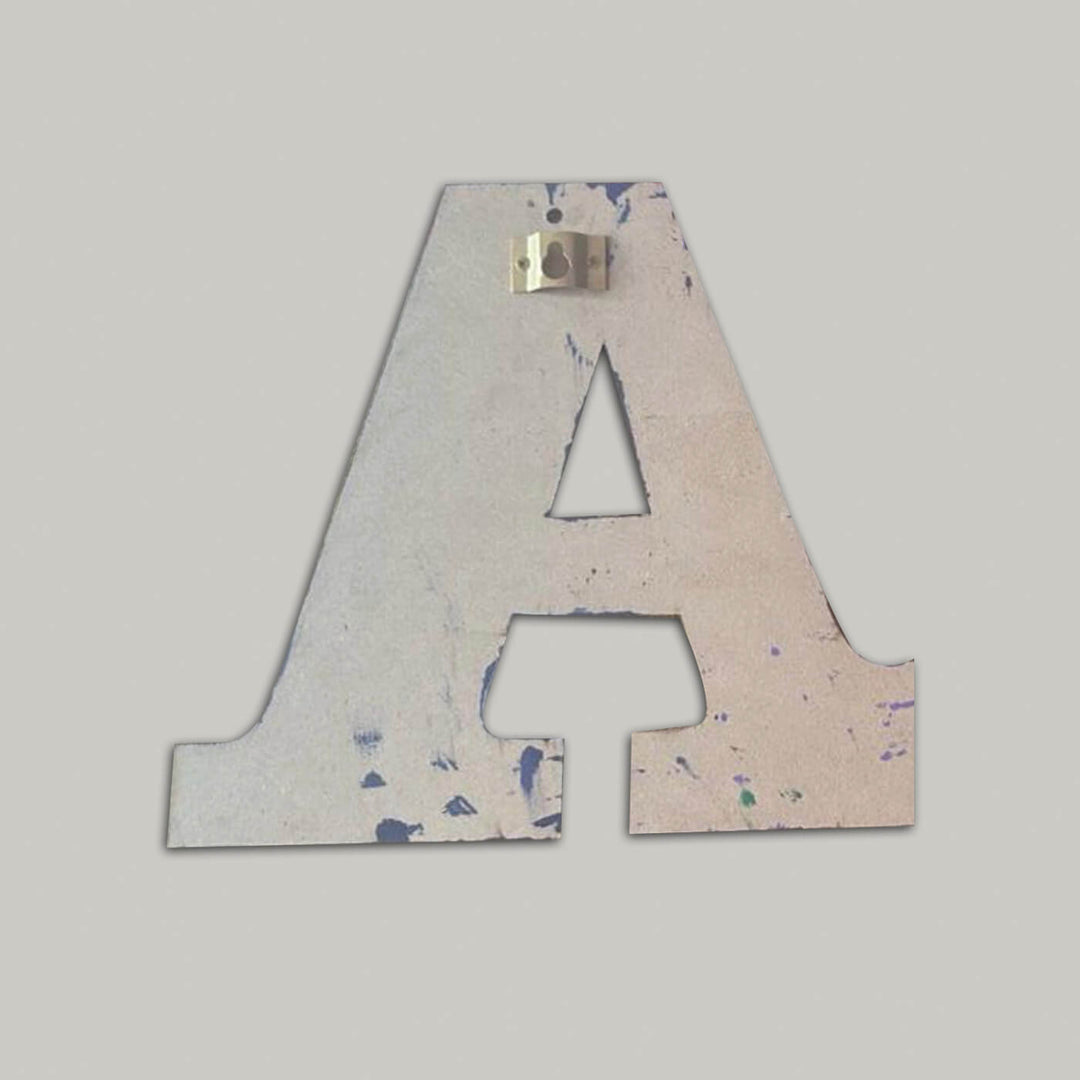 Handcrafted Personalized Kids Unicorn Themed Monogram Mdf Nameplate - Back View Hanging Hook Close-up