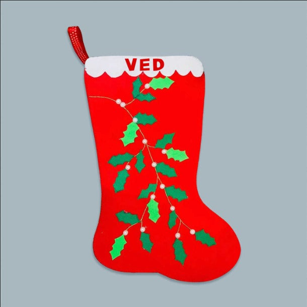 Personalized Santa Felt Stockings For Christmas Decoration
