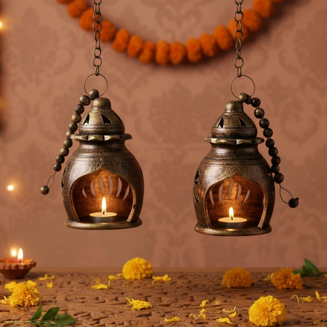 Handmade Hanging Terracotta Oil Lamp / Diya