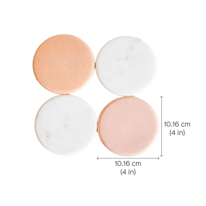 Indian Marble Coasters - Set of 4