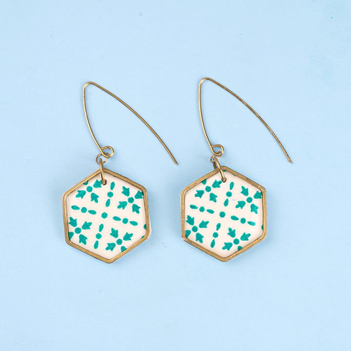 Handmade Clay Leona Drops Dangler Earrings