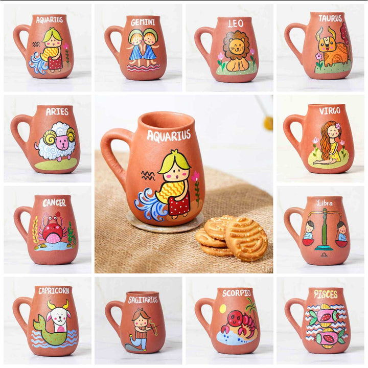 Aries | Personalized Hand-painted Zodiac Sign Terracotta Mug