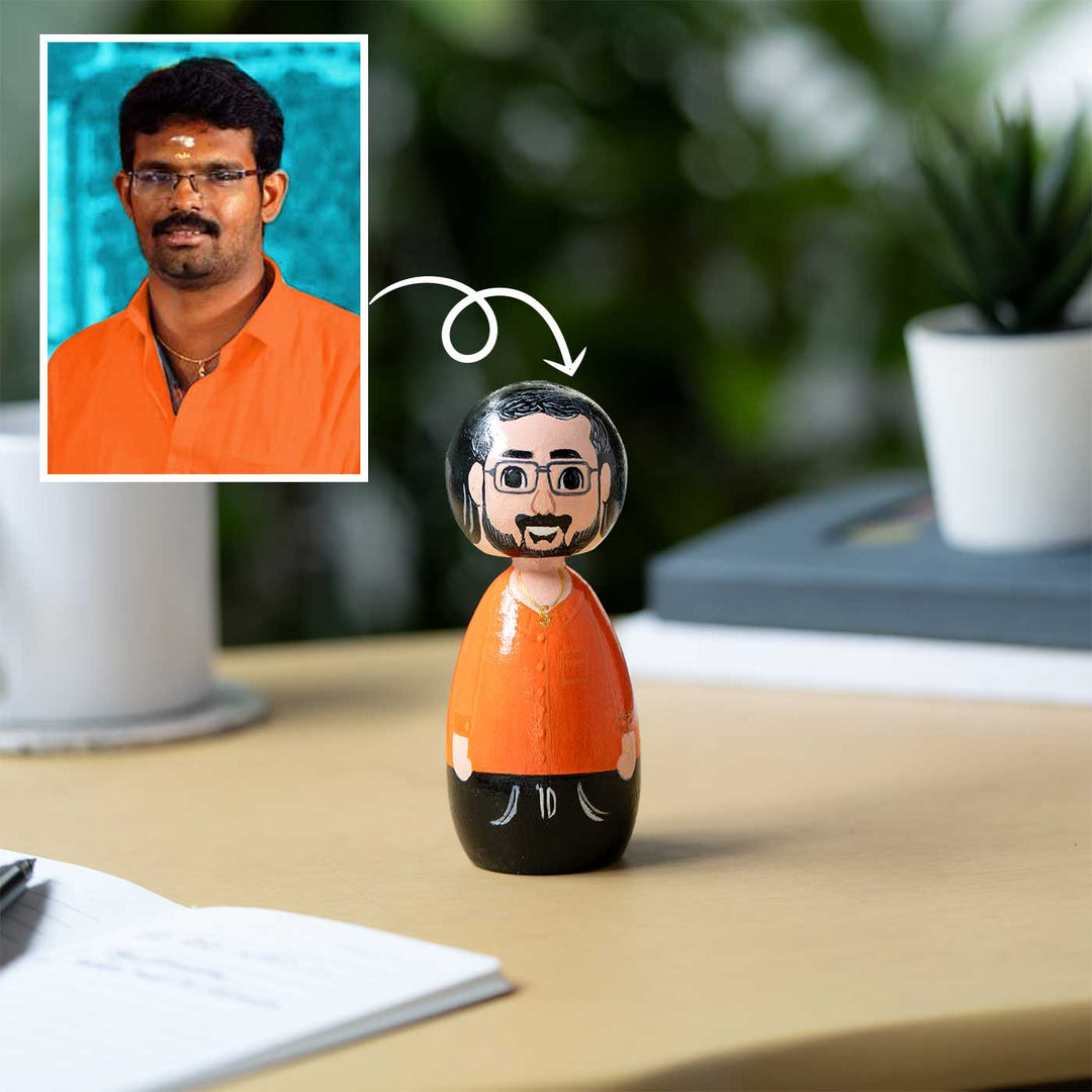 Photo Personalized Wooden Peggy Doll