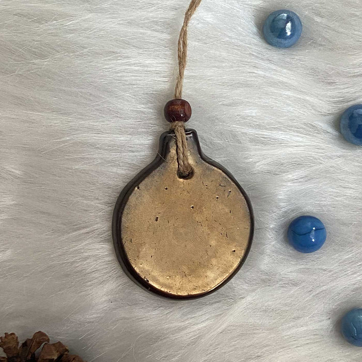 Handmade Midnight Whimsy Ceramic Ornament For Christmas Tree Decoration