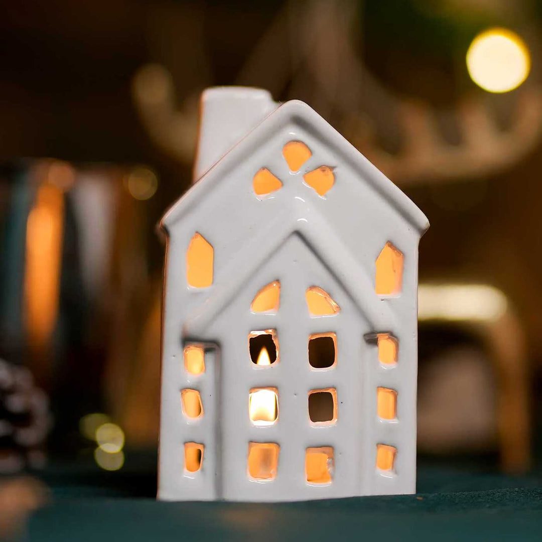 Nordic House Ceramic Tealight Holders For Christmas Decoration
