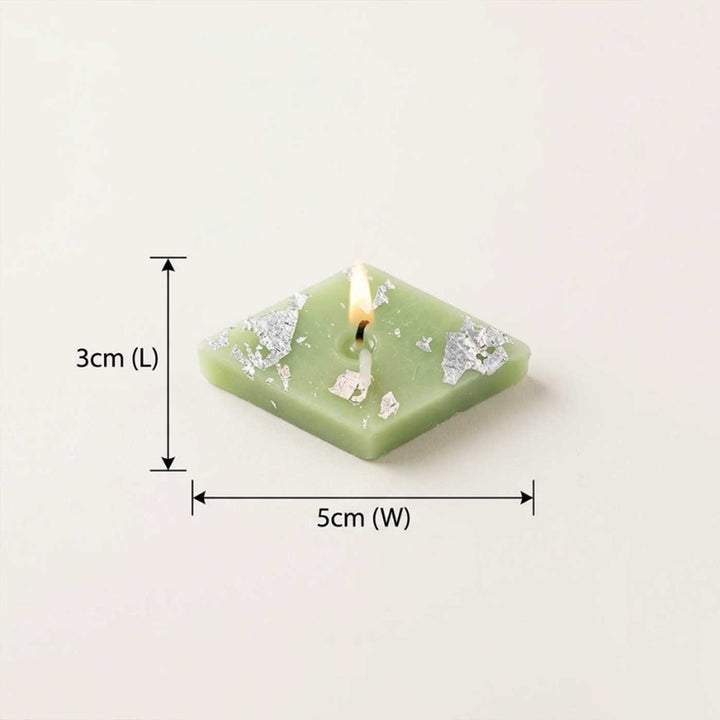 12 pc | Handmade Kaju Katli Mithai Vanilla Scented Soy Wax Candle