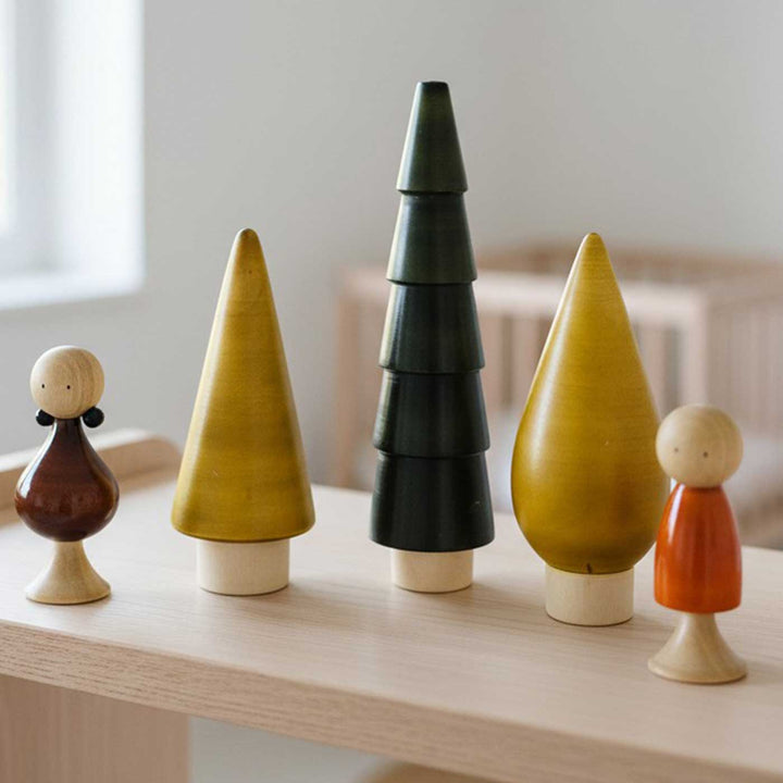 Wooden Tree Tribe Set | Handmade Etikopakka Imaginative Toy | 2+ Years