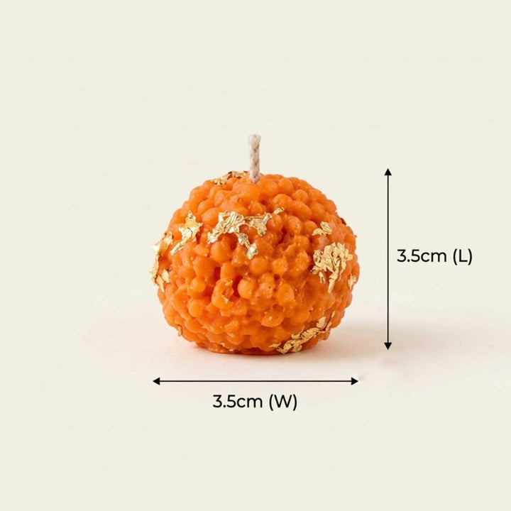 4 pc | Handmade Ladoo Mithai Vanilla Scented Soy Wax Candle